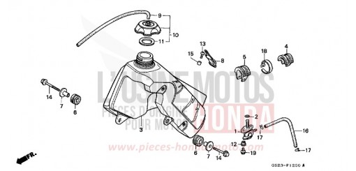 RESERVOIR A CARBURANT CR80RP de 1993